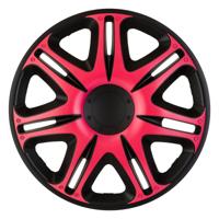J Tec wieldoppen Nascar 14 inch ABS zwart/roze set van 4 - thumbnail