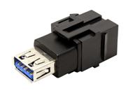 Bachmann 917.120 USB A/A 3.0 Keystone Module, Zwart - thumbnail