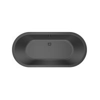 Vrijstaand bad Xenz Noa | 170x80 cm | Incl.Badafvoer-Wit mat | Sleuf overloop | Acryl | Ovaal | Wit mat - thumbnail