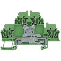 Weidmüller 1690000000-1 Meeretageklem Spanveer Groen-geel 1 stuk(s) - thumbnail