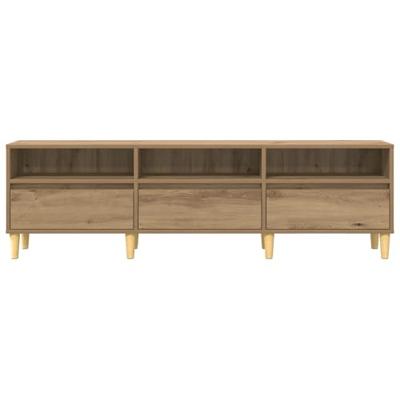 TV-kast artisanaal eikenkleurig 150 x 30 x 45 cm Bewerkt hout