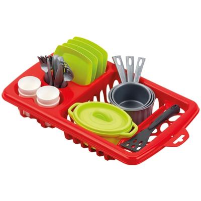 Ecoiffier 100% chef serviesset met afdruiprek