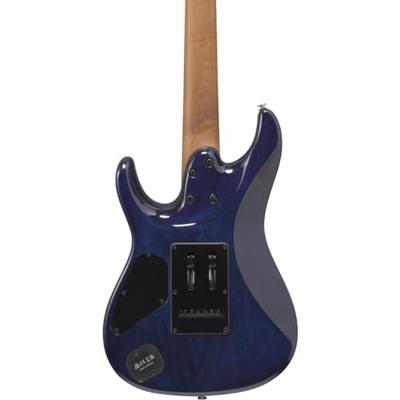 Ibanez AZ427P2QM Premium Twilight Blue Burst 7-snarige elektrische gitaar met gigbag