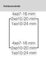 Hensel 6100058 KV 9109 Kleine verdeelkast Opbouw (op muur) Aantal groepen: 9 Aantal rijen: 1 Inhoud: 1 stuk(s) - thumbnail