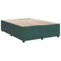 Boxspring met matras fluweel donkergroen 180x200 cm - thumbnail