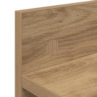 Wandgemonteerde kapstok met plank Wandgemonteerd artisanaal eikenkleurig - thumbnail