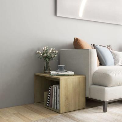 VidaXL Bijzettafel 59x36x38 cm bewerkt hout sonoma eikenkleurig