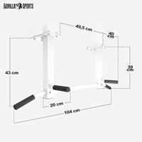 Optrekstang wit (dakmontage) - thumbnail