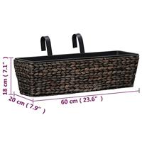 Plantenbakken 2 st waterhyacint bruin - thumbnail