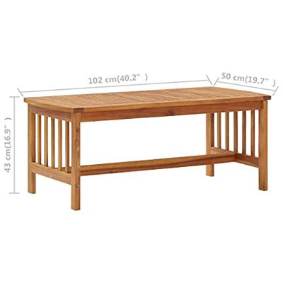VidaXL 2-delige loungeset met kussens massief acaciahout