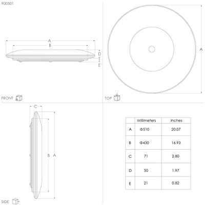 Eglo Plafonniére met ledNieves 1 Ø 51cm - 900501