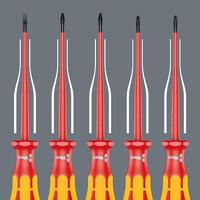 Wera 160 iSS/7 Schroevendraaierset Kraftform Plus Serie 100. Met gereduceerde klingdiameter alsmede geringere greepdiameters, 7 -delig - 1 stuk(s) - - thumbnail