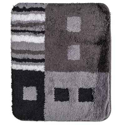 Wicotex bidetmat 50x60cm modern wit grijs zwart Wicotex bidetmat 50x60cm modern wit grijs zwart