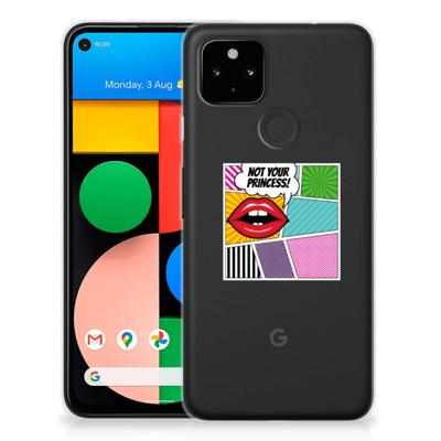 Google Pixel 4a 5G Silicone Back Cover Popart Princess Google Pixel 4a 5G Silicone Back Cover Popart Princess