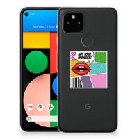 Google Pixel 4a 5G Silicone Back Cover Popart Princess - thumbnail