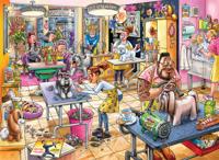 Jumbo Puzzel Wasgij Mystery 23 Trimsalon Kwispel! (1000) - thumbnail