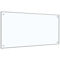 VidaXL Spatscherm keuken 100x50 cm gehard glas transparant - thumbnail