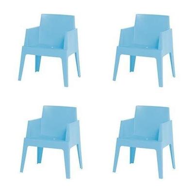 Box tuinstoel lichtblauw 4 stuks Garden Impressions - Garden impressions Box tuinstoel lichtblauw 4 stuks Garden Impressions - Garden impressions