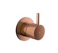 Inbouw Stopkraan Hotbath Cobber 1-hendel Geborsteld Koper (Warm) Living Colours - thumbnail