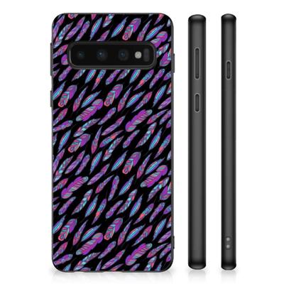 Samsung Galaxy S10 Bumper Case Feathers Color