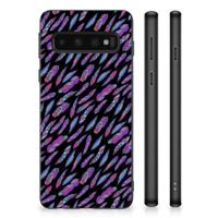 Samsung Galaxy S10 Bumper Case Feathers Color - thumbnail