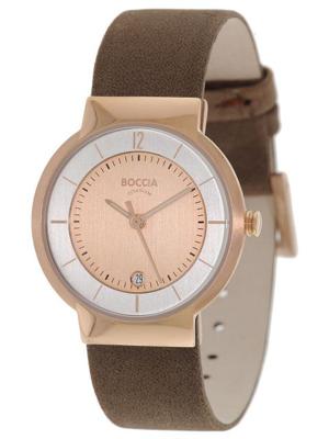 Boccia horlogeband 3123-12 Leder Bruin