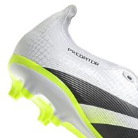 adidas Predator League FT Gras / Kunstgras Voetbalschoenen (MG) Wit Zwart Neongeel - thumbnail