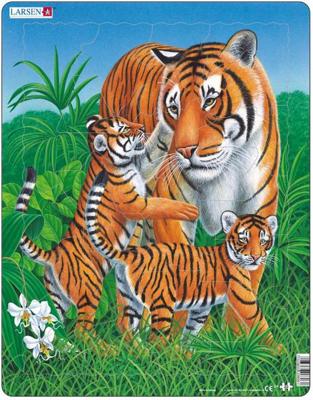 Larsen Puzzel - Tijger - D6 (23 Stukjes) - Puzzel;Puzzel (7023850208061)