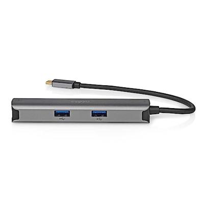 Nedis USB Multi-Port Adapter | USB 3.2 Gen 1 | USB-C Male | HDMI Female / RJ45 Female / 3x USB-A Female | 5 Gbps | 0.20 m | Rond | Verguld | PVC | Nedis USB Multi-Port Adapter | USB 3.2 Gen 1 | USB-C Male | HDMI Female / RJ45 Female / 3x USB-A Female | 5 Gbps | 0.20 m | Rond | Verguld | PVC |