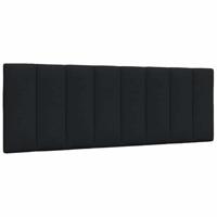 Bedframe zonder matras "Hanko" stof zwart 140x200 cm - thumbnail