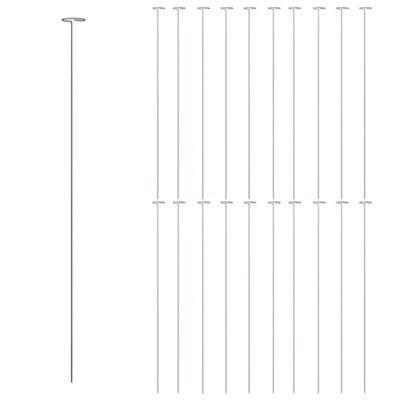 VidaXL Plantenstaken 20 st 91 cm staal donkergroen