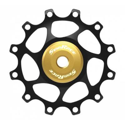 SunRace derailleurwiel 12t alloy goud