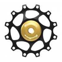 SunRace derailleurwiel 12t alloy goud - thumbnail