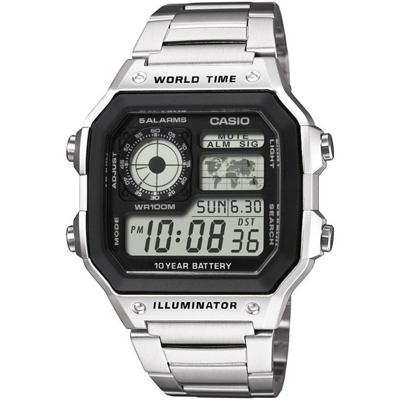 Casio AE-1200WHD-1AVEF Horloge Kwarts (b x h x d) 42.1 x 45 x 12.5 mm Materiaal (behuizing): Hars Materiaal (armband): RVS Casio AE-1200WHD-1AVEF Horloge Kwarts (b x h x d) 42.1 x 45 x 12.5 mm Materiaal (behuizing): Hars Materiaal (armband): RVS