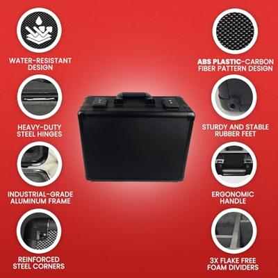 Evoretro Trading Card Suitcase Black Small Evoretro Trading Card Suitcase Black Small