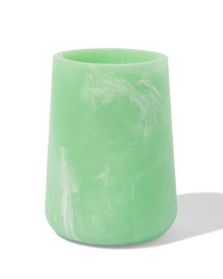 HEMA Badkamer beker 10x⌀8cm epoxy marmerlook groen (groen)
