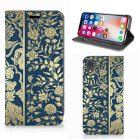 Apple iPhone Xr Smart Cover Beige Flowers - thumbnail