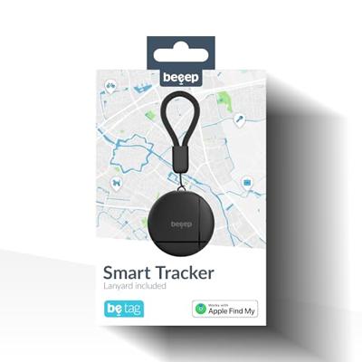 Beeep BeTag Find My Tracker Black & Keychain Black - 1 pack