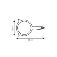 Strainer Tescoma Presto Rood 14 cm Roestvrij staal Plastic - thumbnail