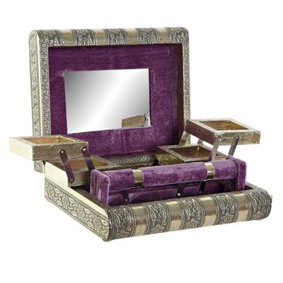 Aluminium sieradendoos/sieradenkist met lades 22,5 cm   -