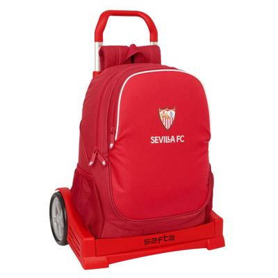 Schoolrugzak met Wielen Sevilla Fútbol Club Rood 32 x 43 x 14 cm
