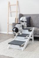 TRIXIE LOOPPLANK MET UITKLAPBARE TREDEN MDF WIT 44X106X46 CM - thumbnail