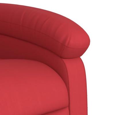 Fauteuil verstelbaar kunstleer rood