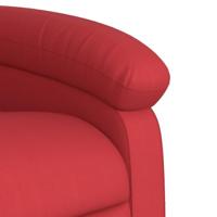 Fauteuil verstelbaar kunstleer rood - thumbnail