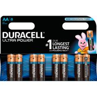 Duracell MX1500 Ultra Power Alkalinebatterij met Powercheck AA (MX1500/LR6, 8-pack) koper/zwart - thumbnail