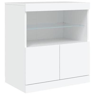Dressoir met LED-verlichting 60x37x67 cm wit Dressoir met LED-verlichting 60x37x67 cm wit