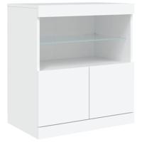 Dressoir met LED-verlichting 60x37x67 cm wit - thumbnail