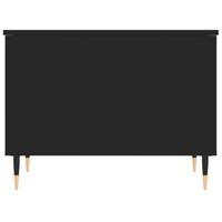 Salontafel 60x44,5x45 cm bewerkt hout zwart - thumbnail