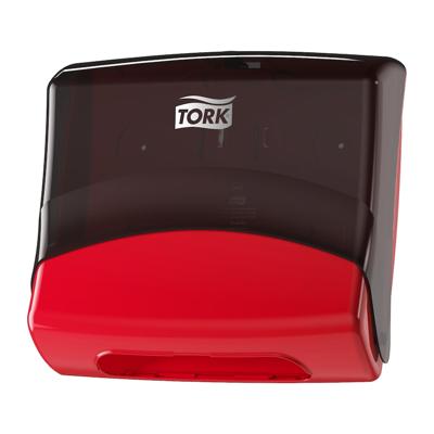 Reinigingsdoekdispenser tork w4 gevouwen rood