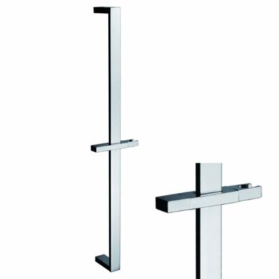 Chroom messing glijstang met glijstuk vierkant 700mm